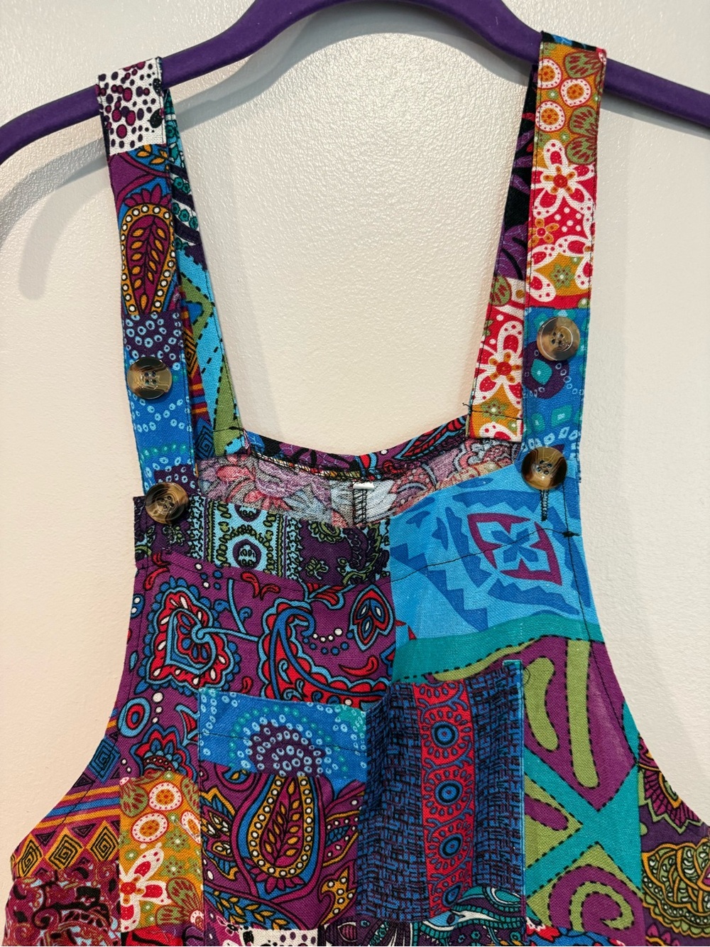 Patchwork Multi-Color Maxi Jumpsuit - Picture 4 of 4